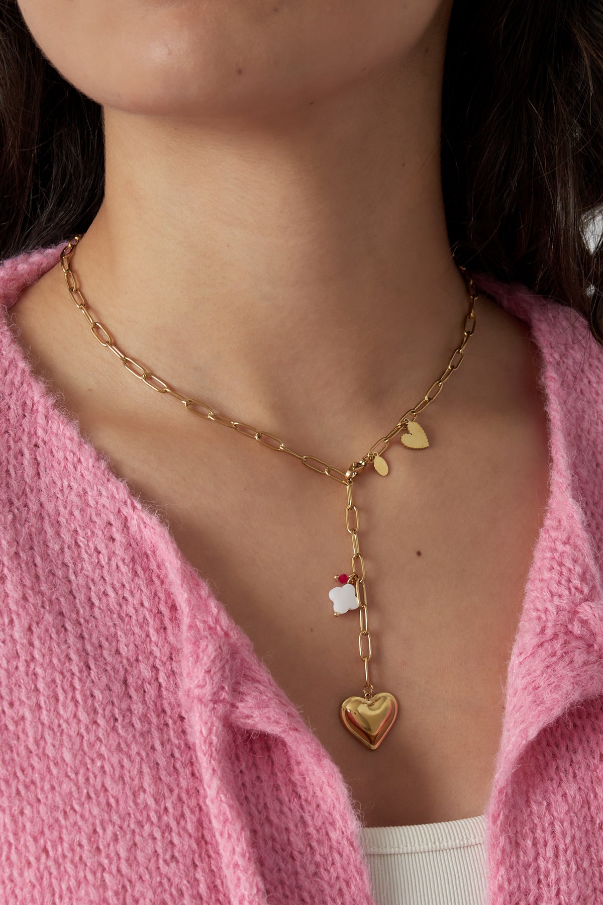 Ketting - Clover to my heart gold