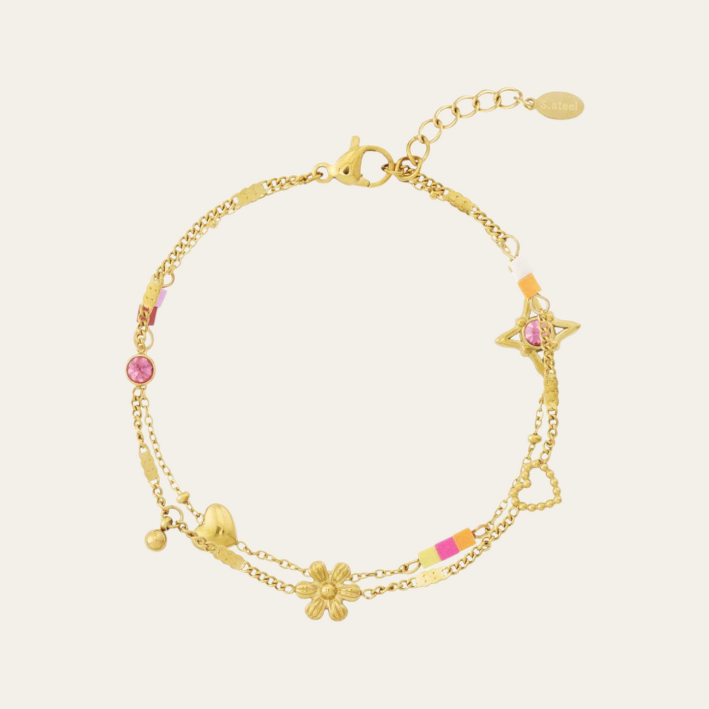 Armbandje - Bedels/bloem
