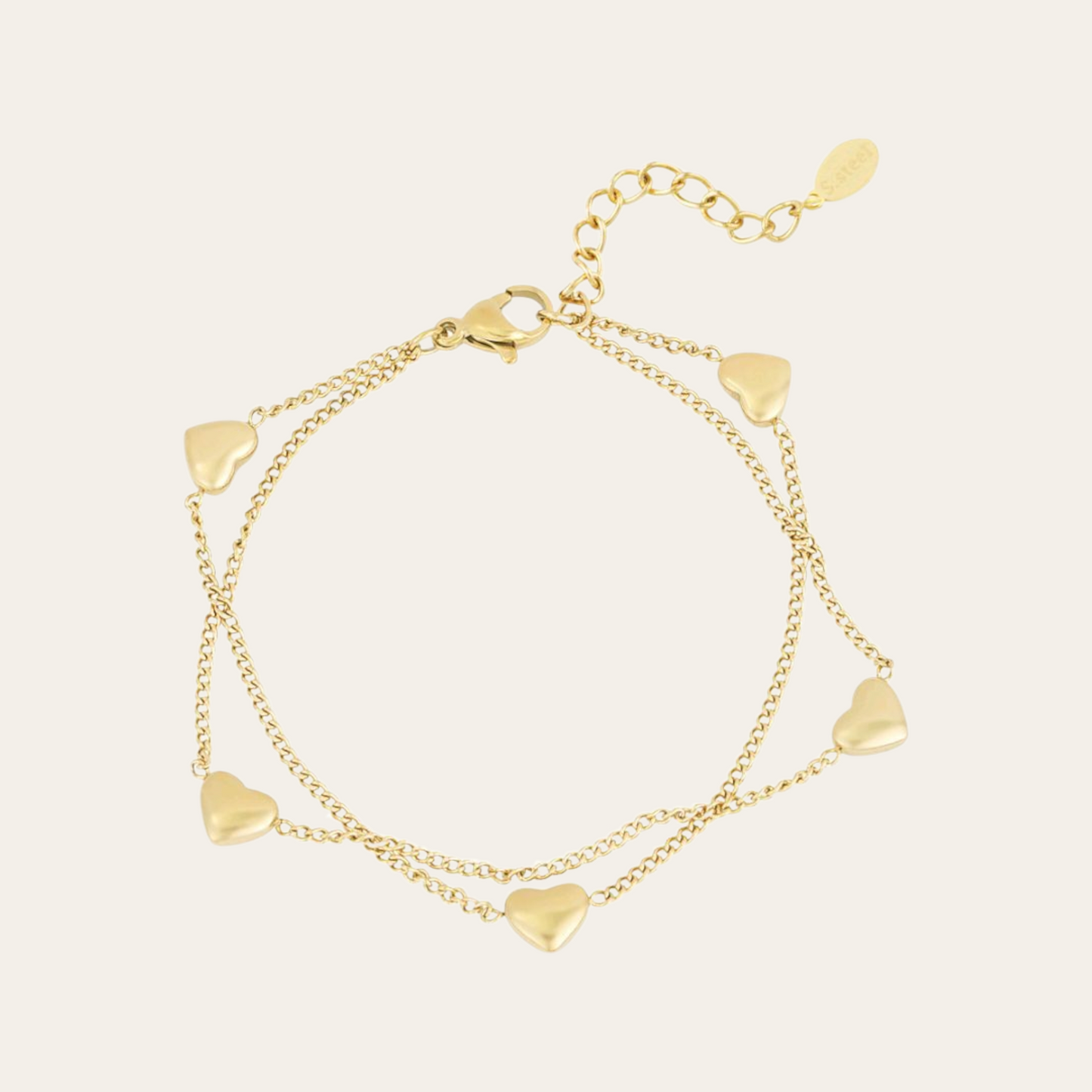 Armbandje - Lots of hearts