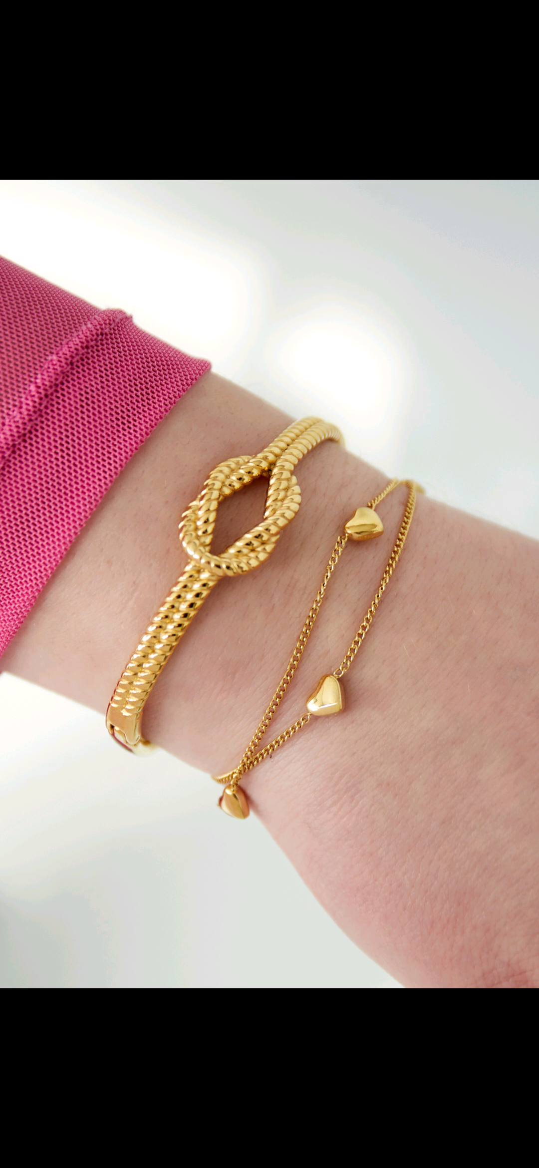 Armbandje - Lots of hearts