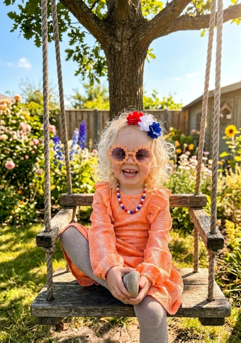 Zonnebril Daisy, soft orange