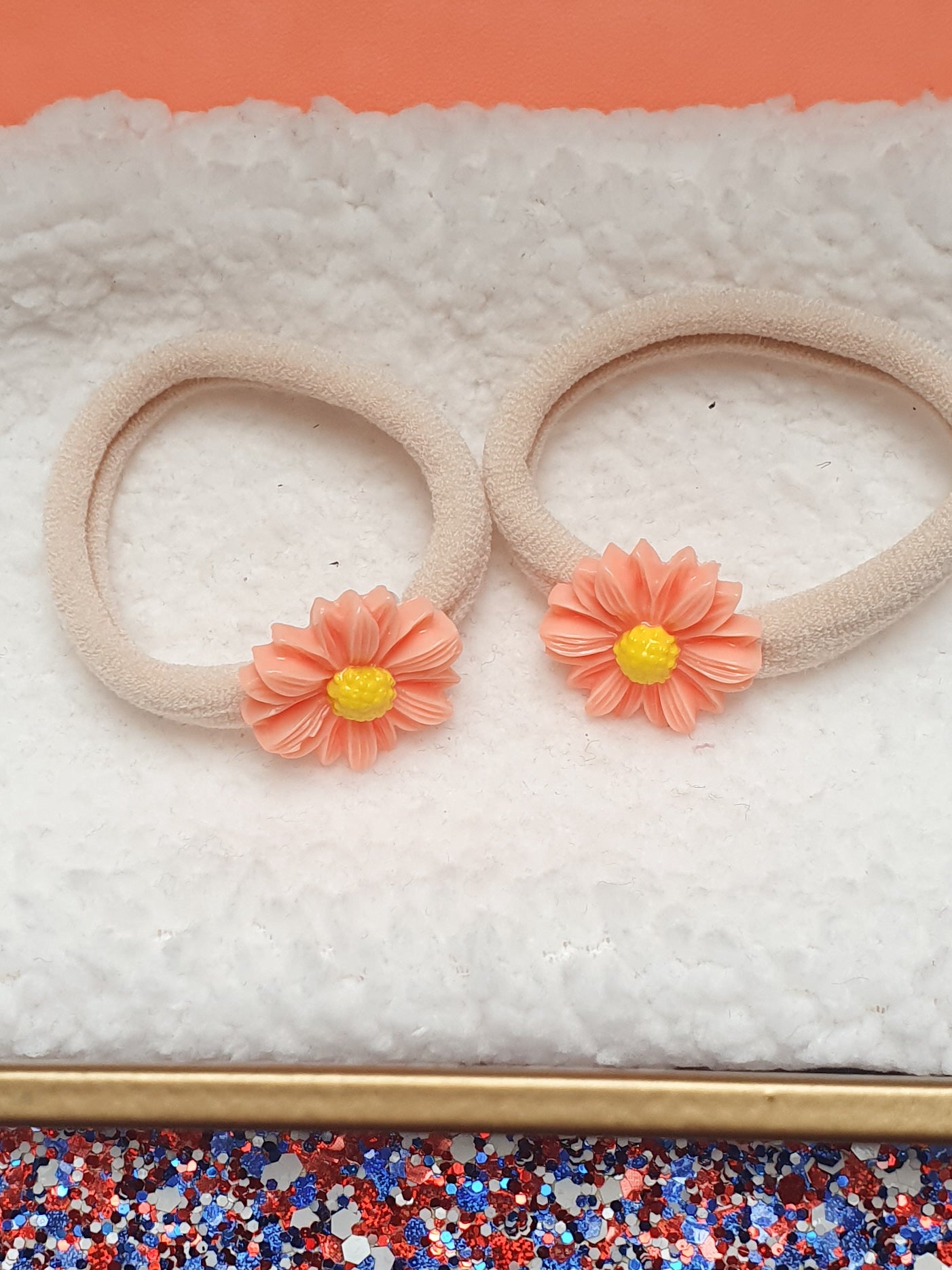 Elastiekjes Madelief oranje