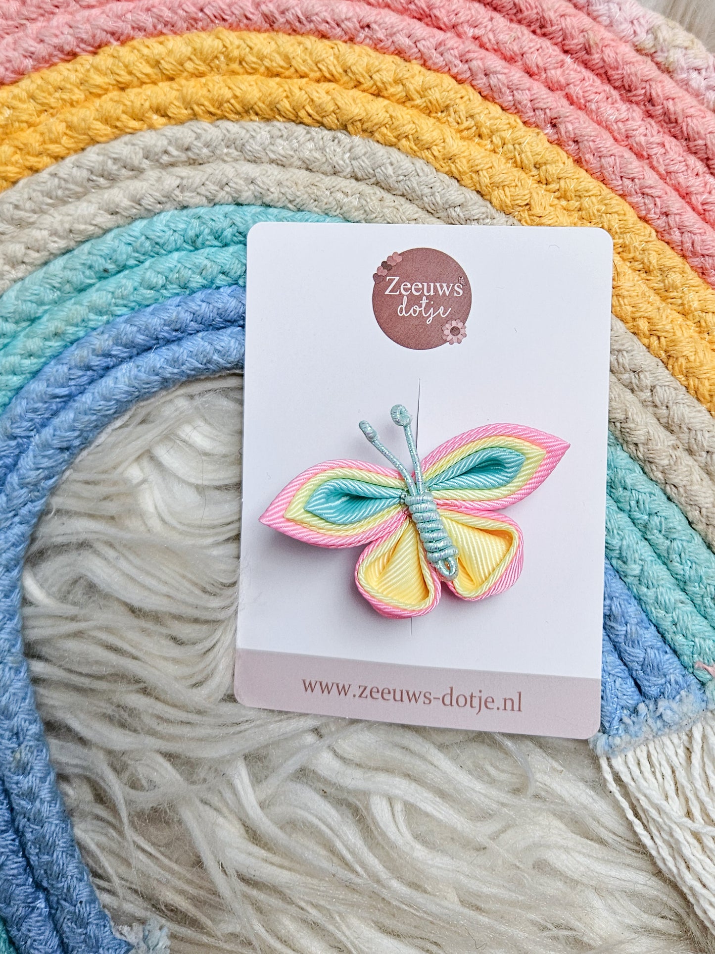 Haarspeld- Pastel Butterfly