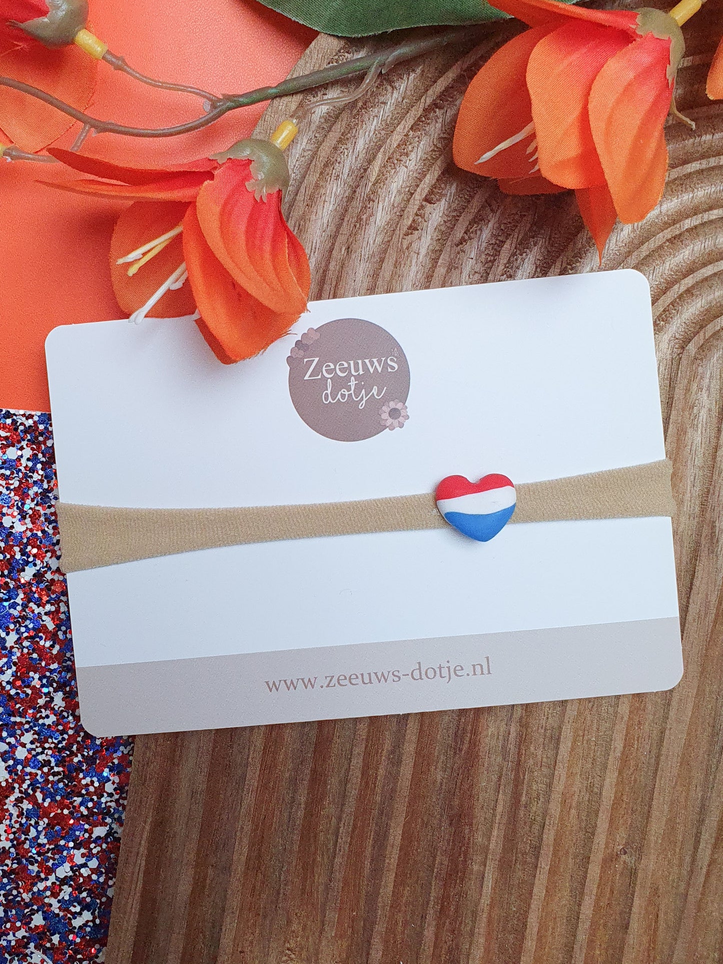 Newborn haarbandje - mini hartje