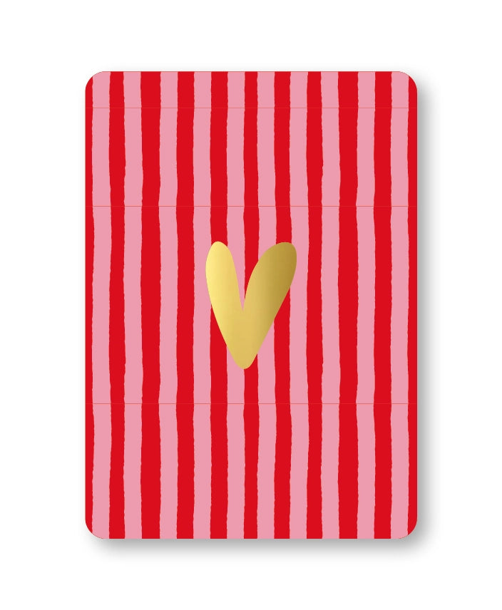 Ansichtkaart - Gold & stripes