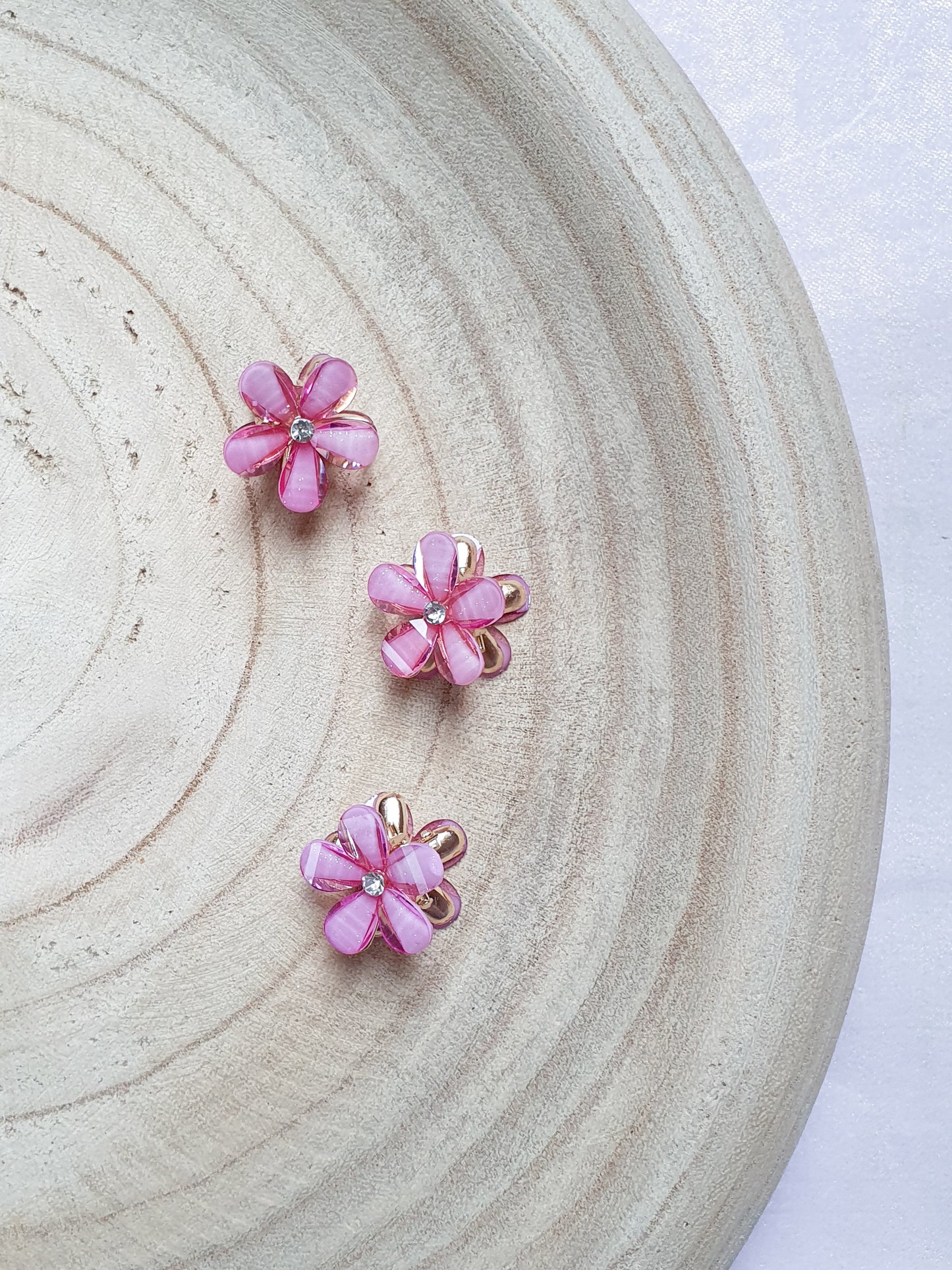 Haarclips - Petal Pearl Berry blossom