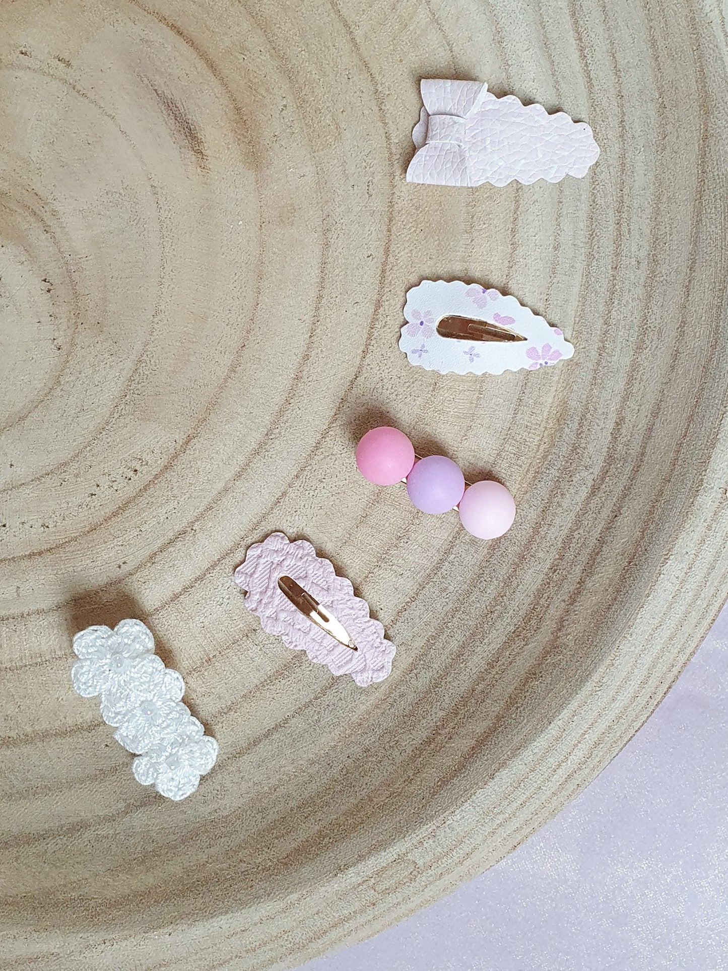 Setje - Summer white/ roze