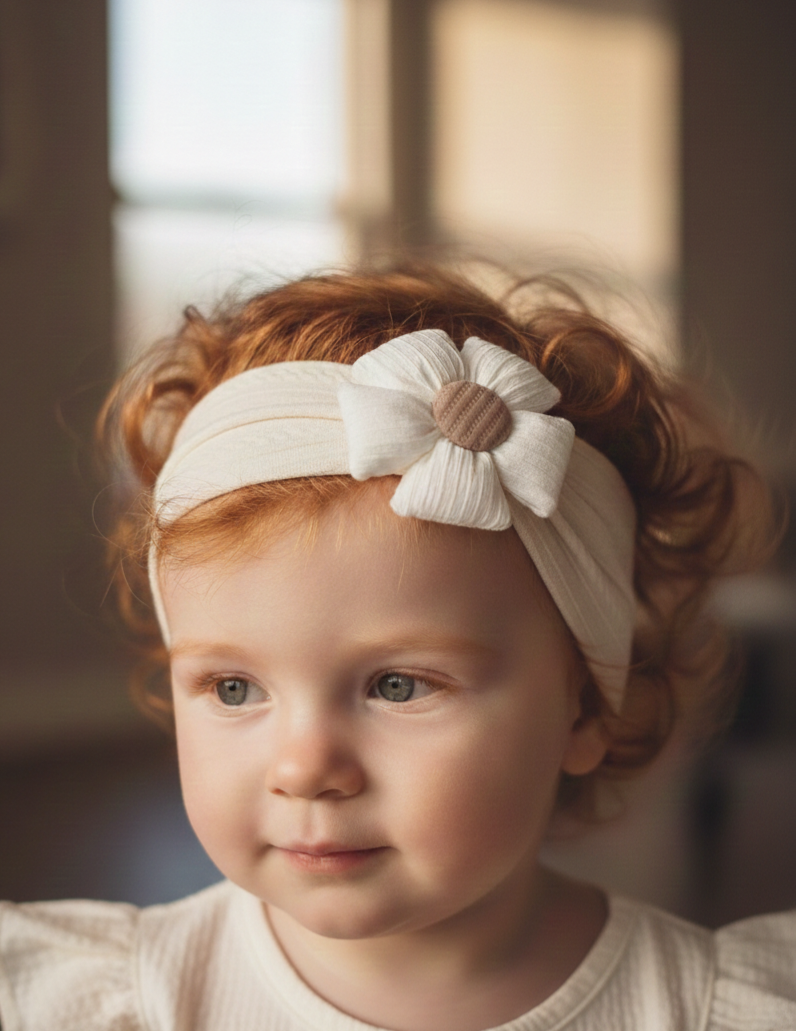Haarbandje - Sand & Cream