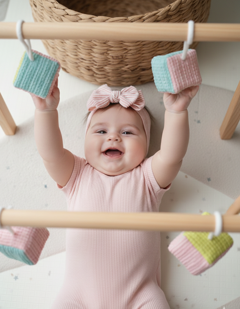 Haarbandje - Roze & Stripes