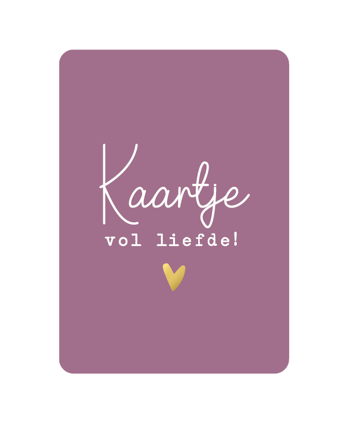 Ansichtkaart - Kaartje met hartje