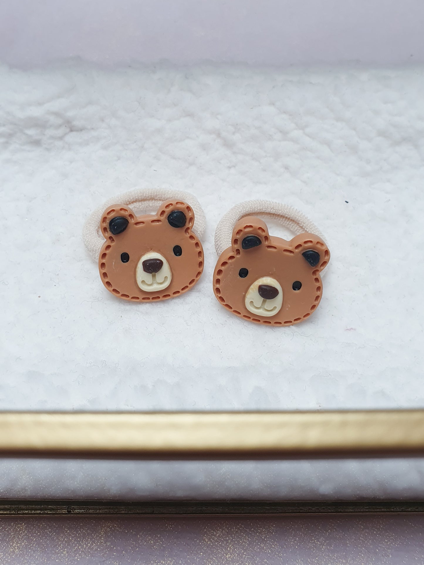 Mini haarelastiek set - Teddy Bear