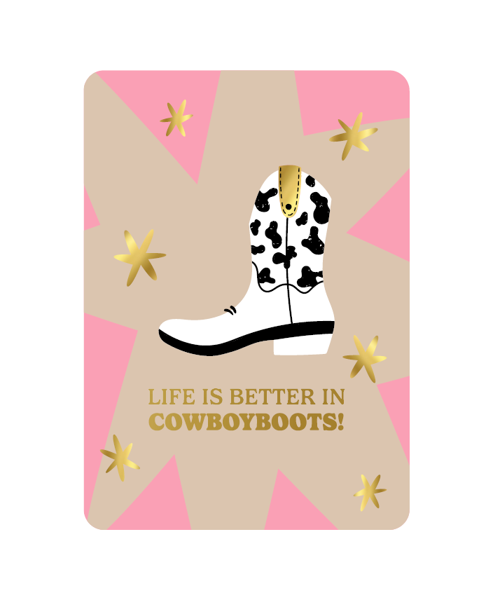 Ansichtkaart - Cowboyboots