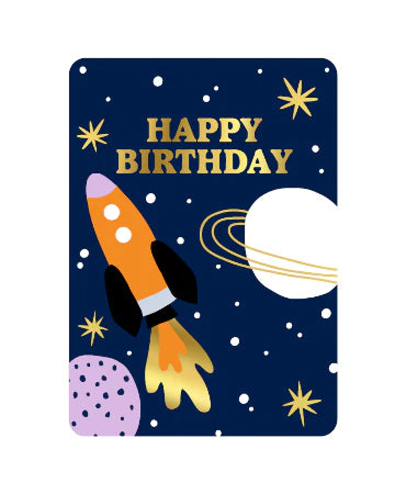 Ansichtkaart - Rocket Happy Birthday