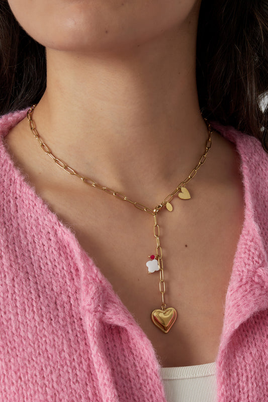 Ketting - Clover to my heart gold