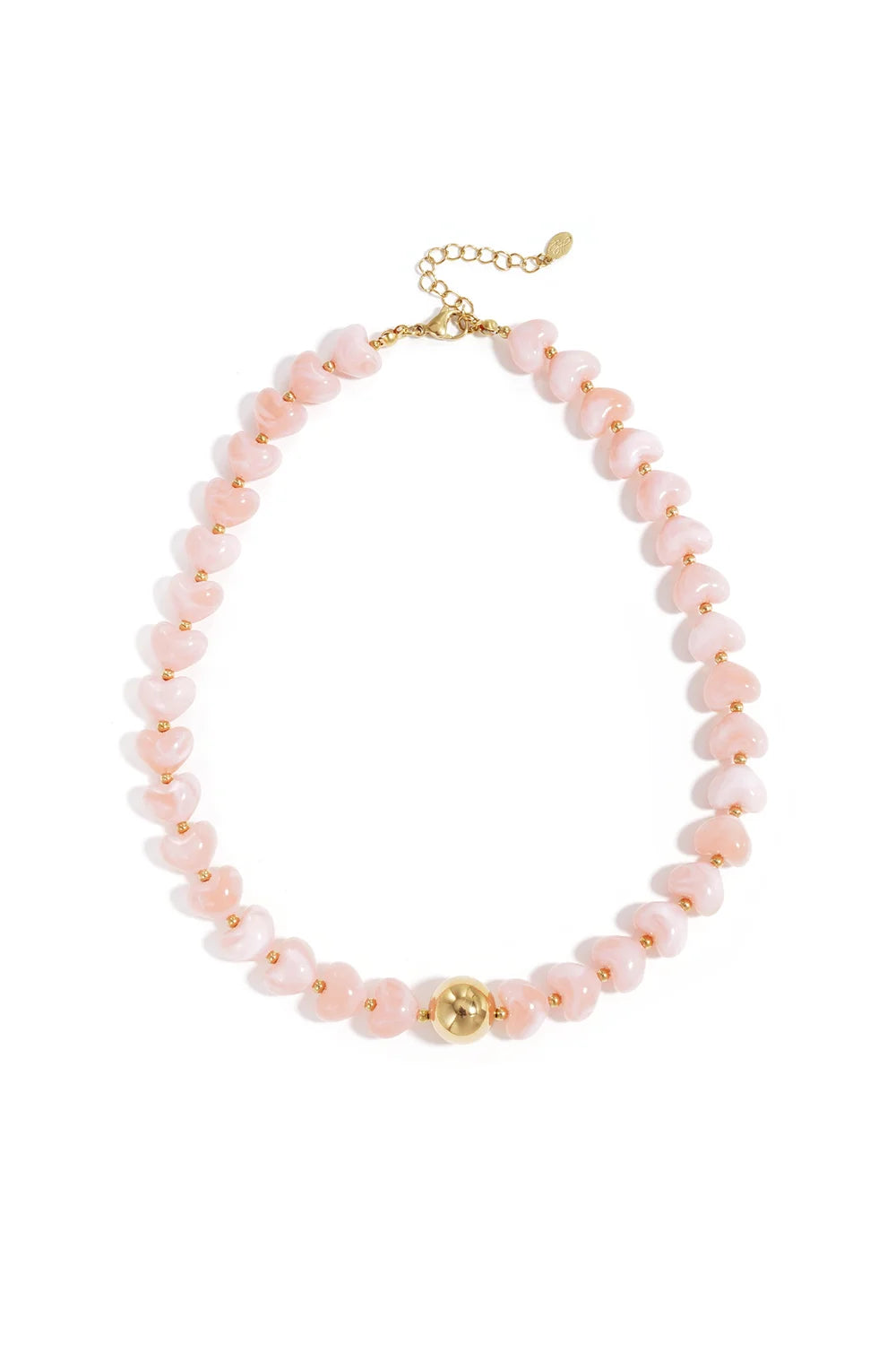 Ketting - Hartjes roze
