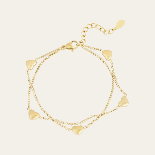Armbandje - Lots of hearts