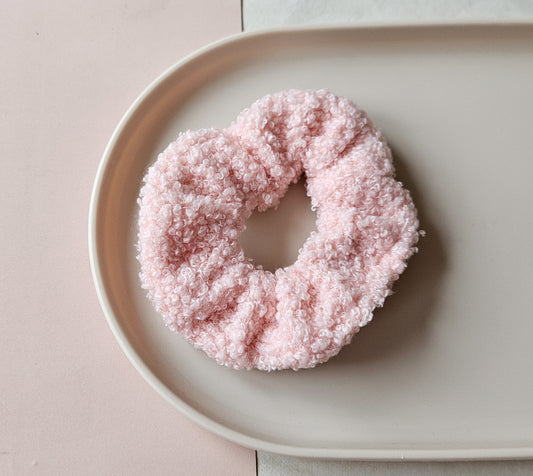 Scrunchie - Teddy roze