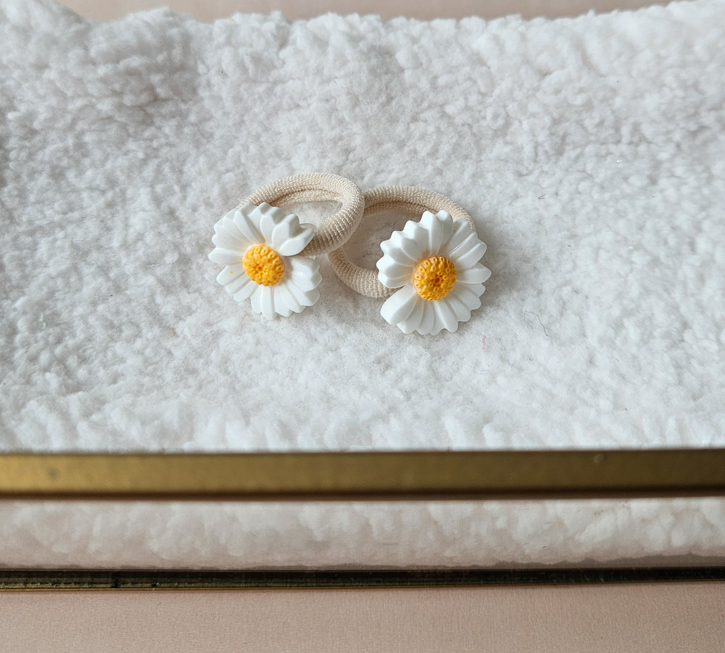 Mini haarelastiek set - Madeliefjes