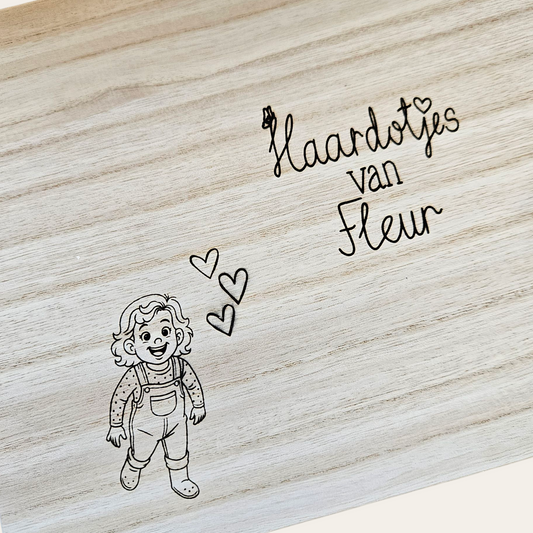 Haardotjes van .. -  Gepersonaliseerd/groot