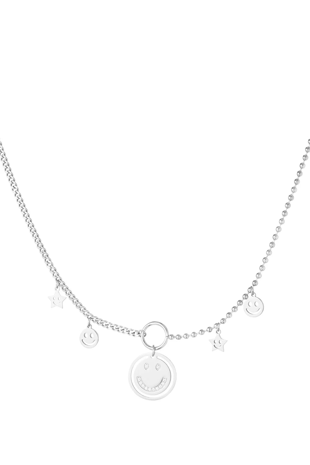Ketting - Smiley's silver