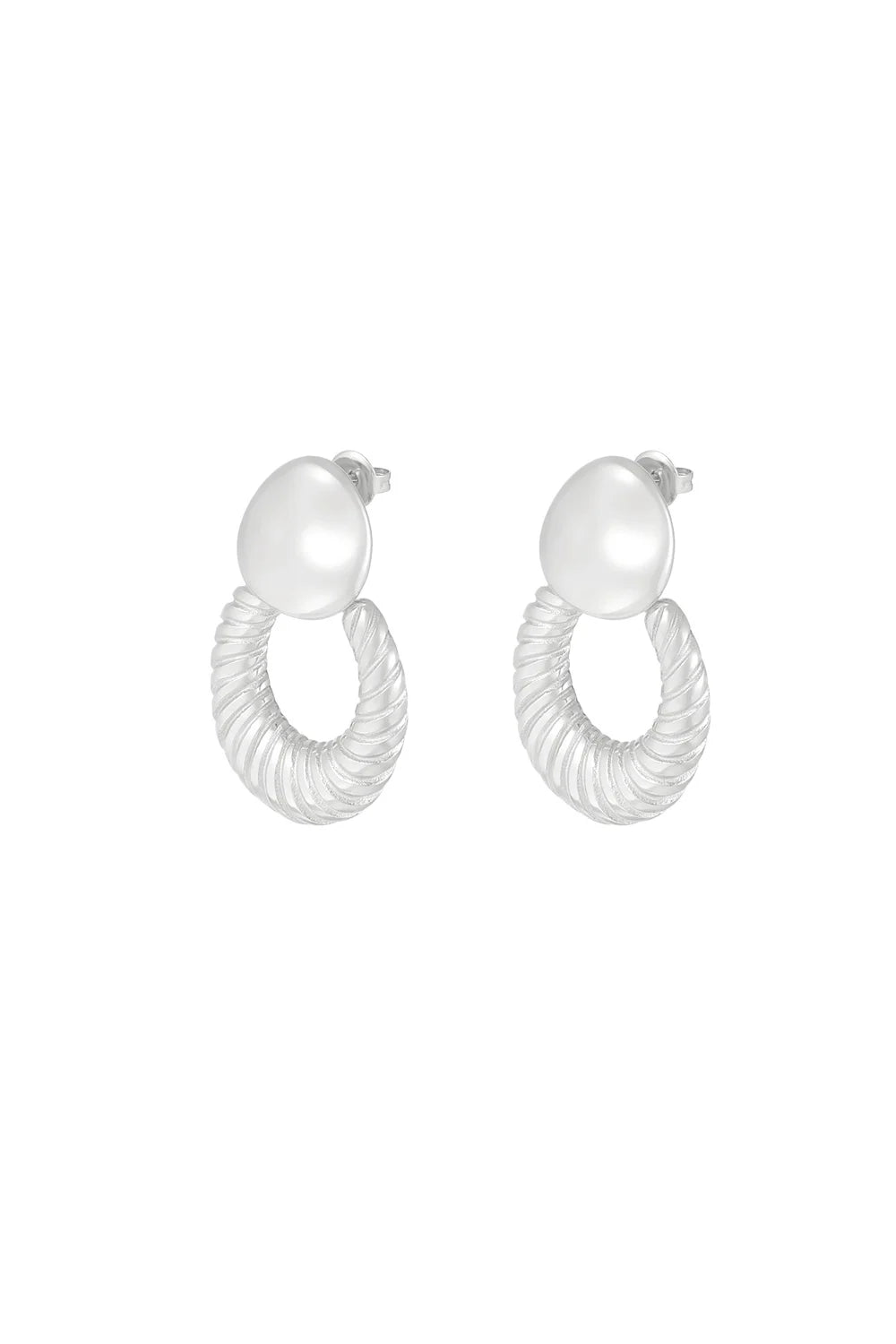 Oorbellen Chique Elegant - silver