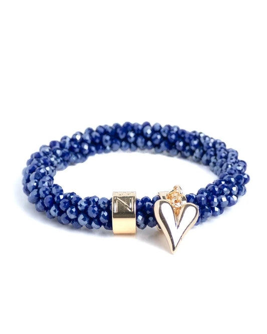 Banditz - Beadz Lux Heart Blue Stones