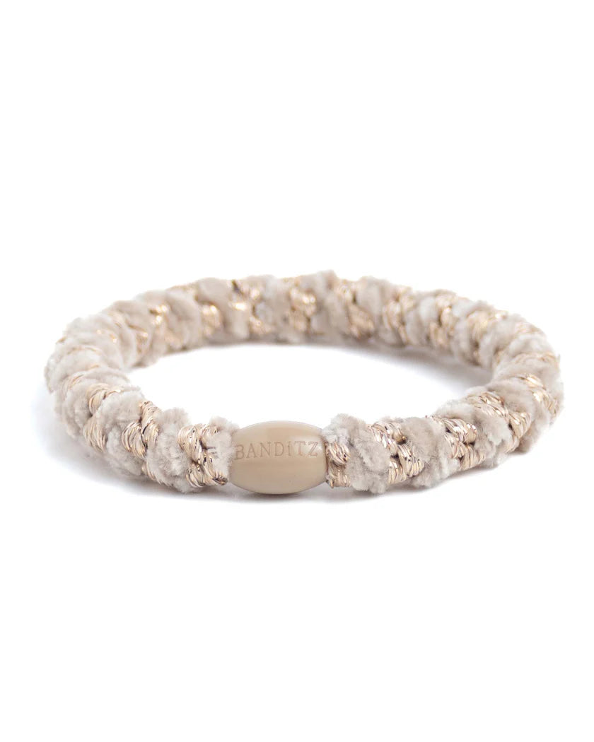 Banditz- Beige Velvet met gouden twist