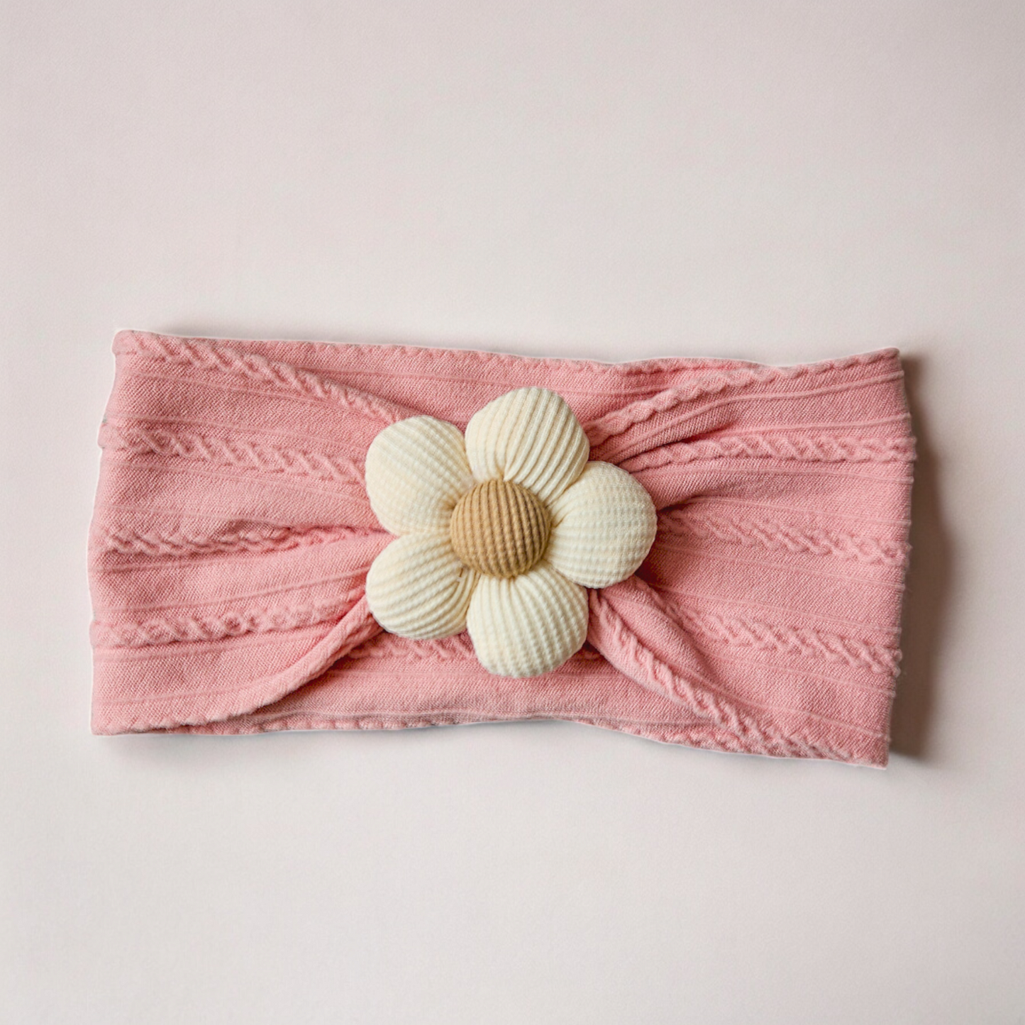 Wrap haarband - 𝐵𝑙𝑜𝑒𝑚 𝑟𝑜𝑧𝑒