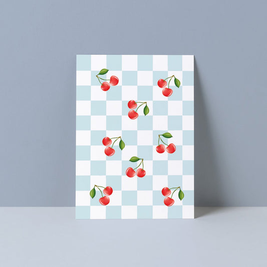 Ansichtkaart - Vrolijke kersjes