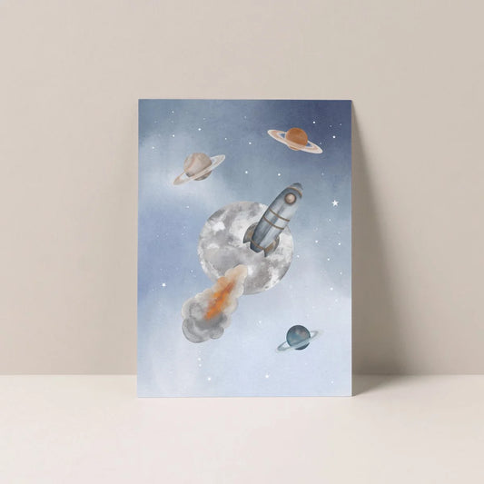 Ansichtkaart - Reis naar de sterren