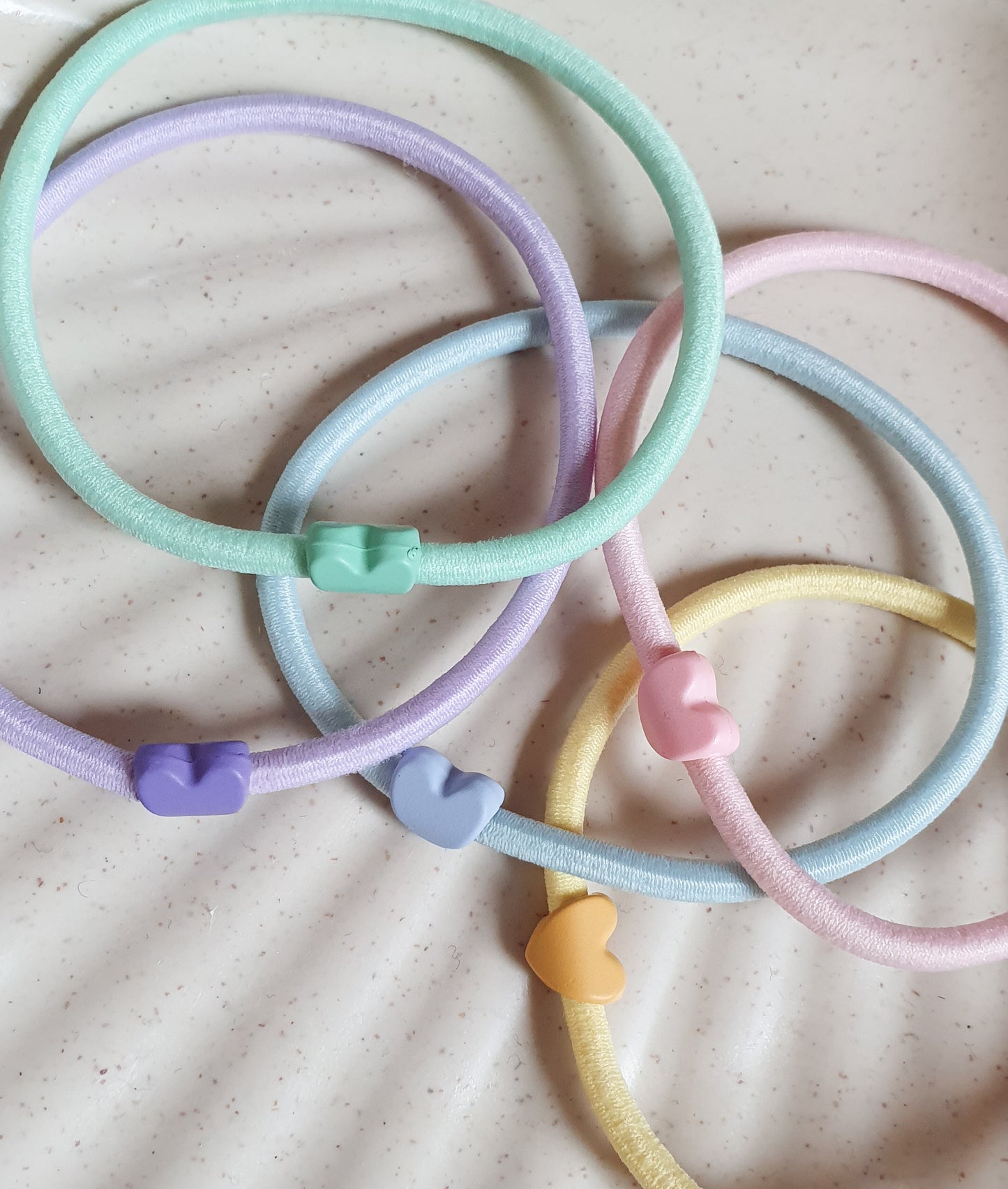 Set elastieken- Candy Hearts