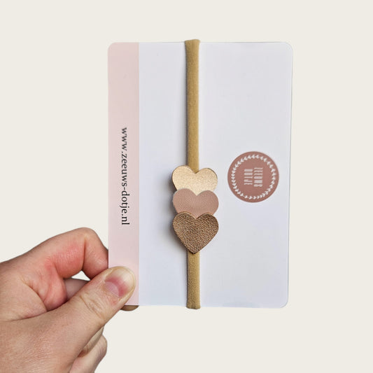 Haarbandje - 𝟹 ℎ𝑎𝑟𝑡𝑗𝑒𝑠 𝑜𝑝 𝑒𝑒𝑛 𝑟𝑖𝑗