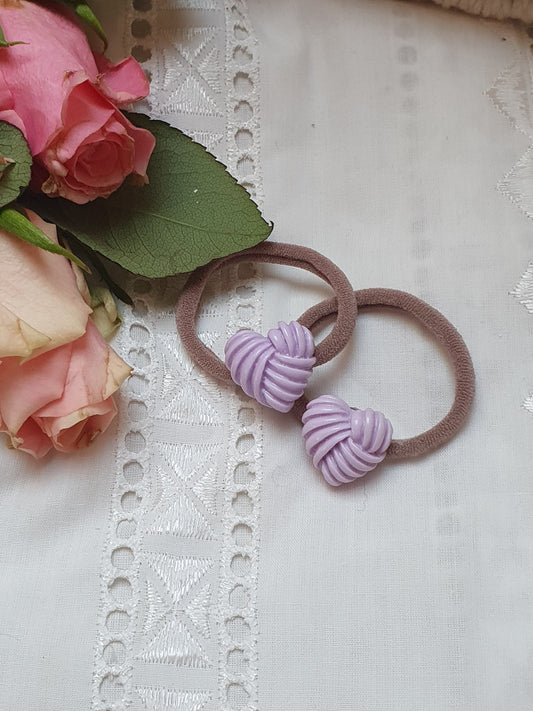 Haarelastiek set - 𝐻𝑒𝑎𝑟𝑡 𝑙𝑖𝑙𝑎𝑐