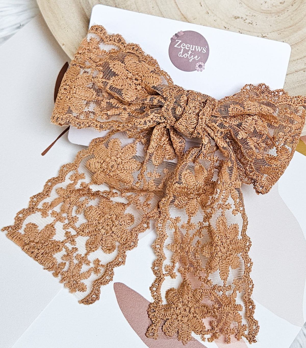 Grote strik XXL - Vintage Caramel