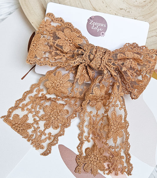 Grote strik XXL - Vintage Caramel