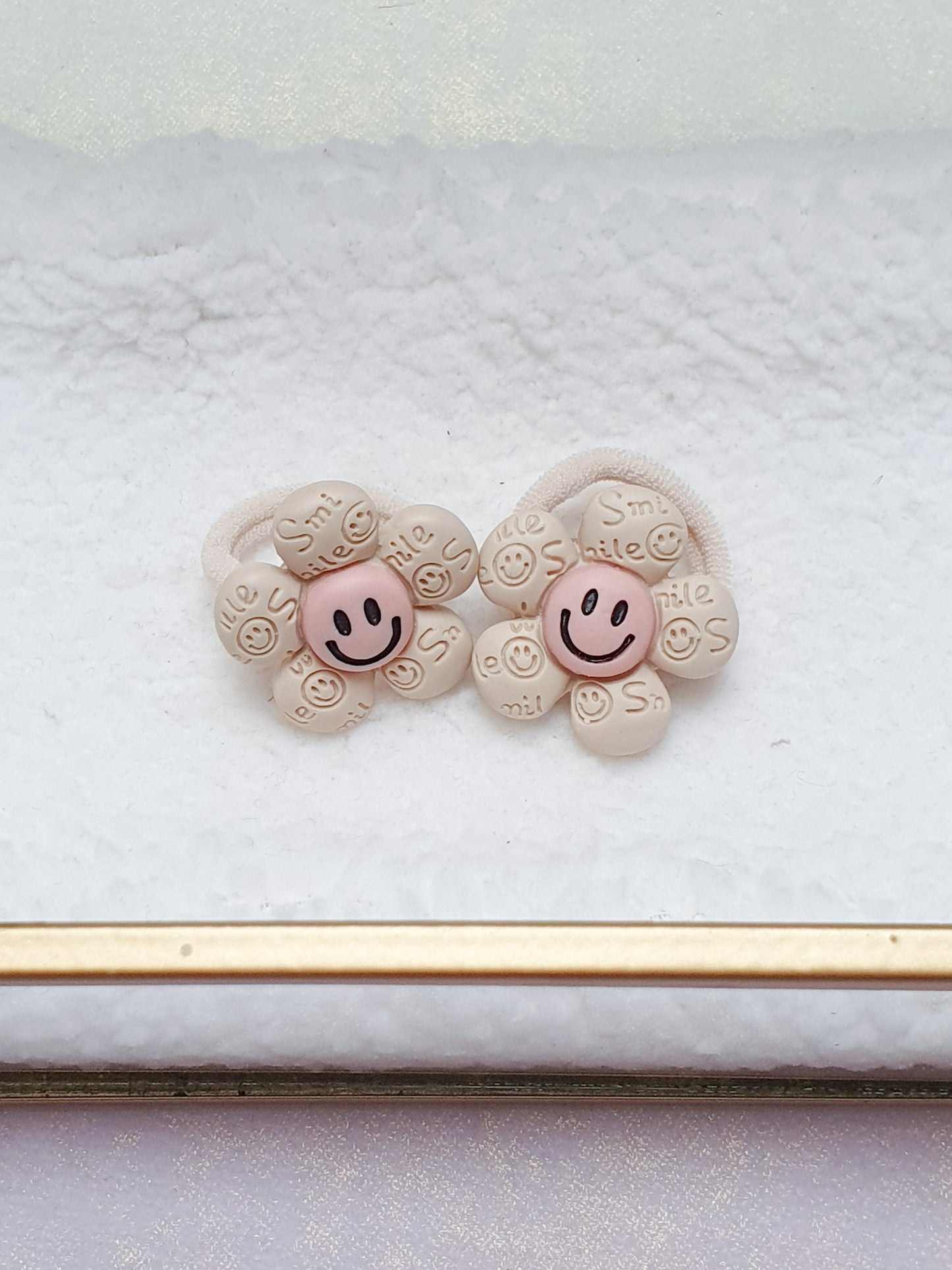 Mini haarelastiek set - Little smiley's