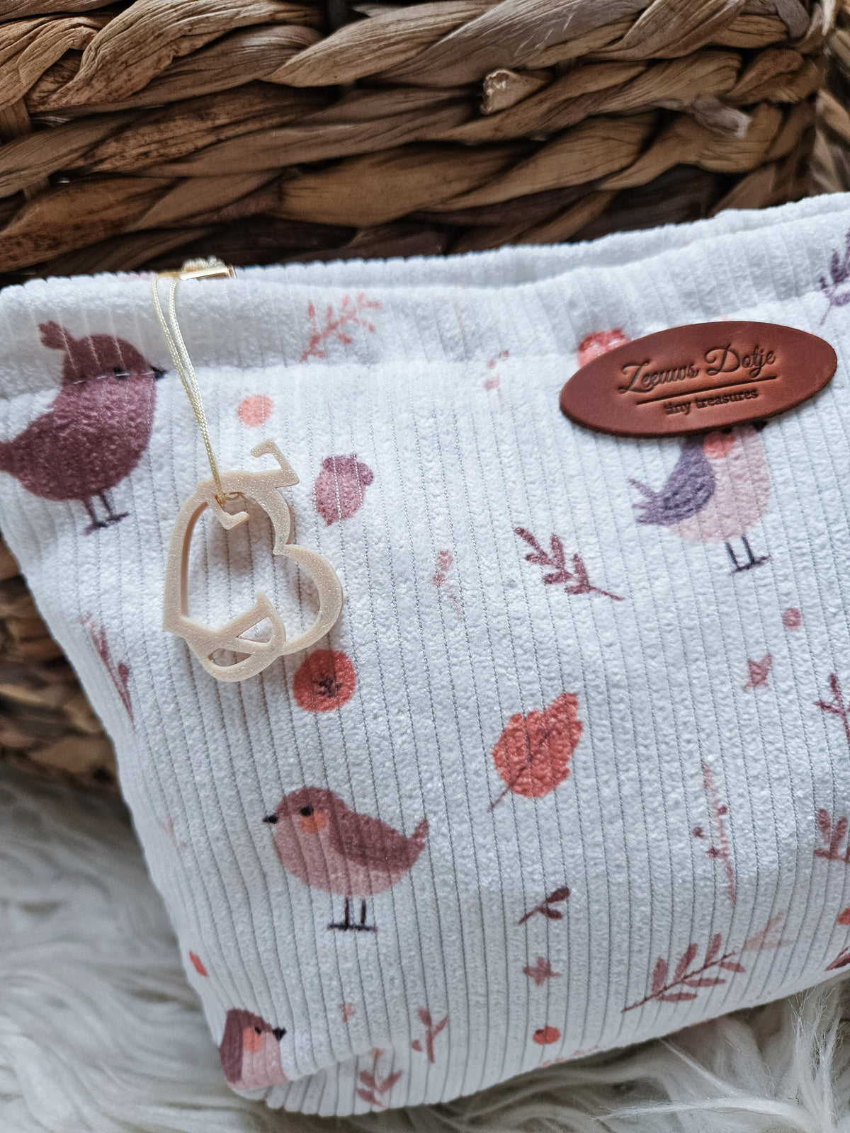 Multifunctioneel etui/ tasje vogelvriendjes