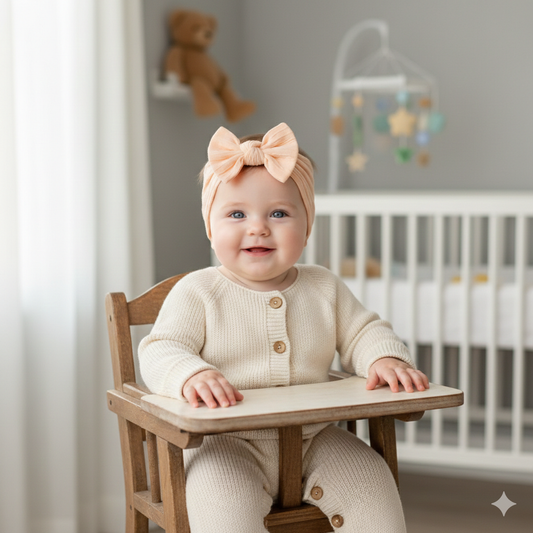 Knoop haarband - 𝑃𝑎𝑠𝑡𝑒𝑙 𝑜𝑟𝑎𝑛𝑗𝑒