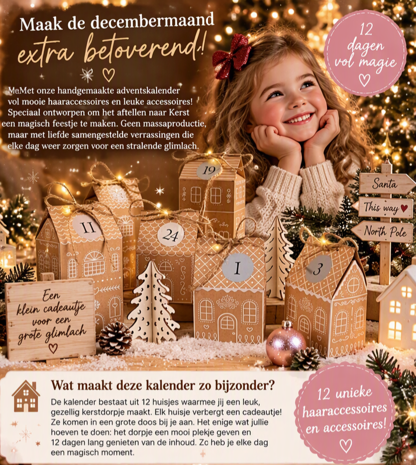 Kerstdorpje - Adventkalender voor meisjes *Little Treasures*