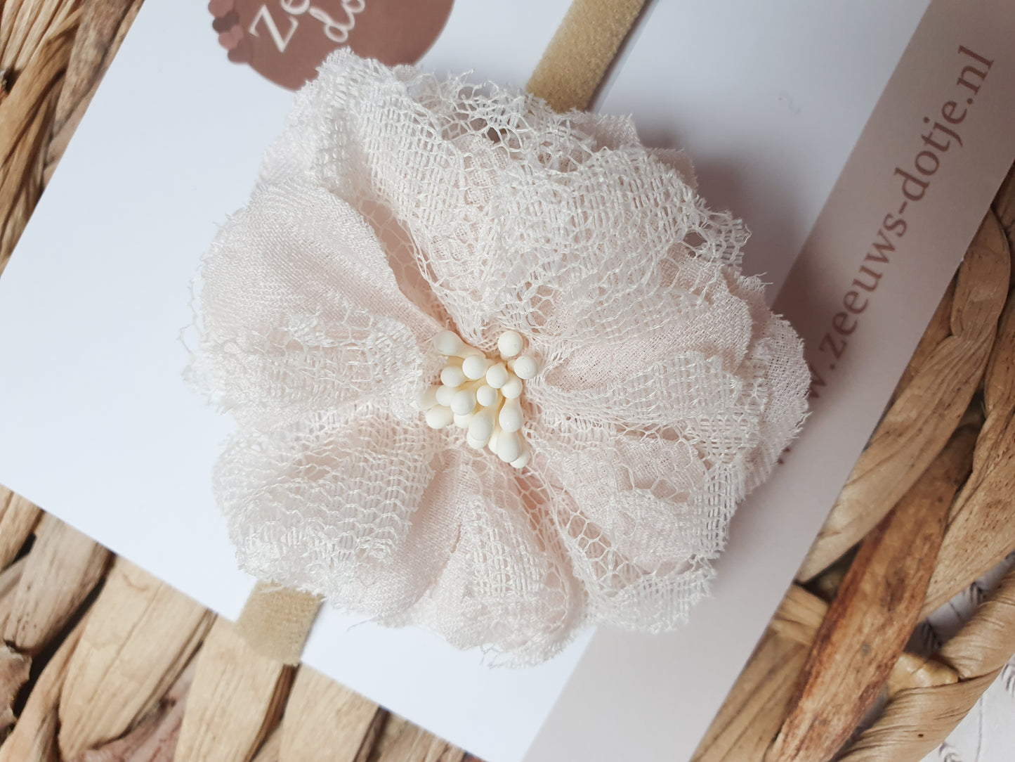 Haarbandje - Linde beige