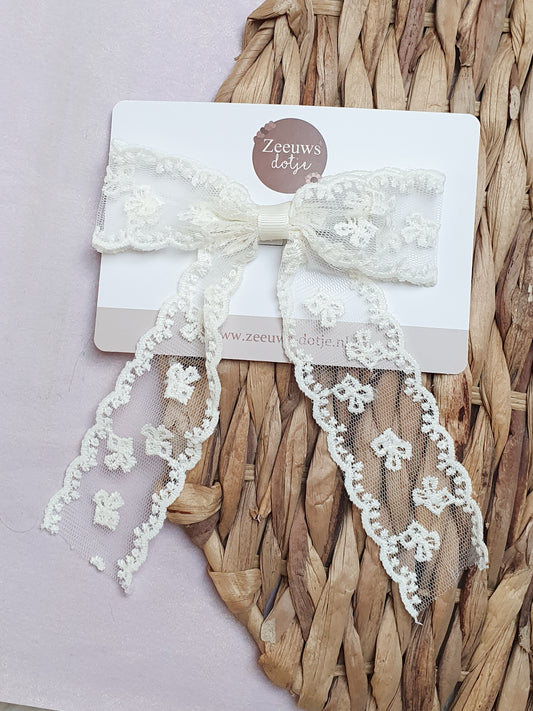 Haarstrik van kant - Classy Cream