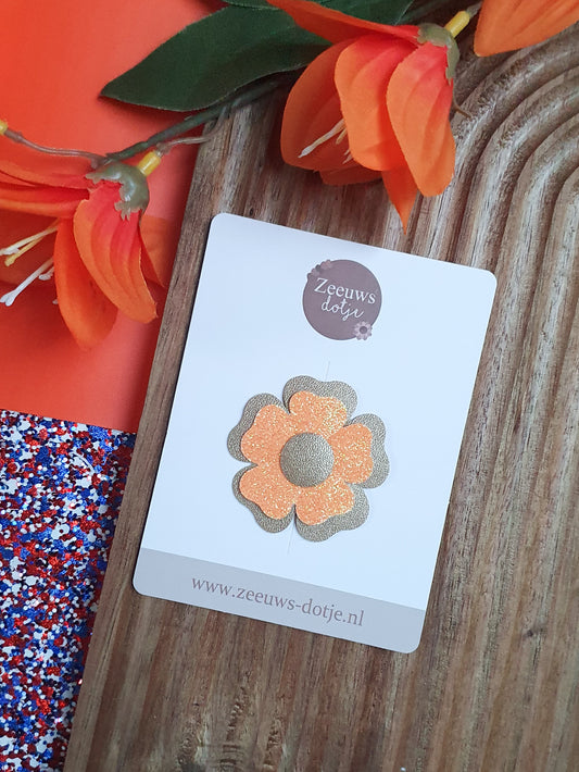 (Antislip) haarspeldje Glitterbloemetje