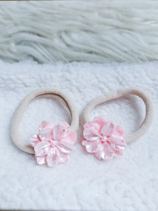 Haarelastiekjes - Pink Pearl