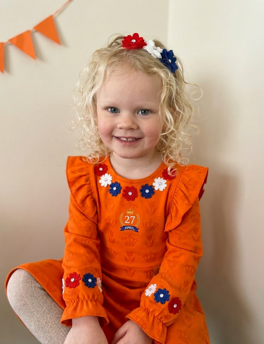 Haarbandje, rood & wit & blauw