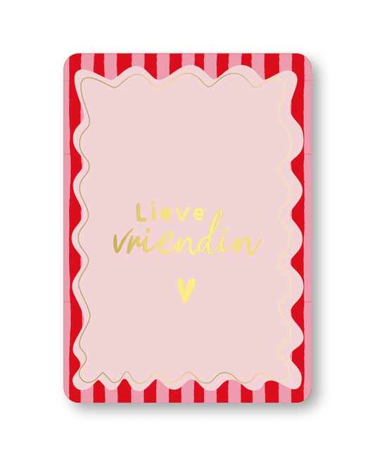 Ansichtkaart - Lieve Vriendin