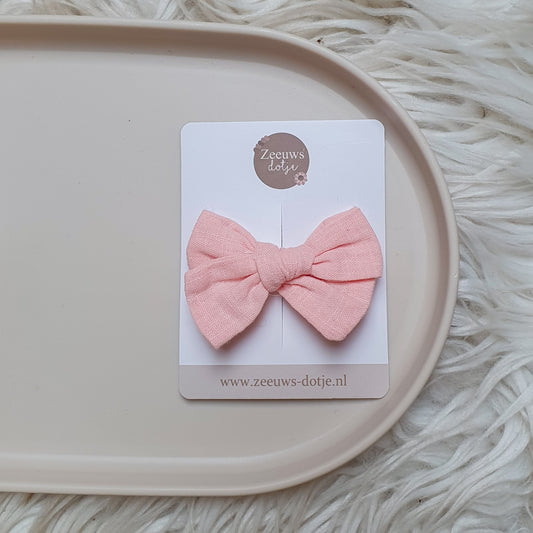 Haarclip - 𝐿𝑖𝑛𝑛𝑒𝑛 𝑠𝑡𝑟𝑖𝑘 𝑅𝑜𝑧𝑒