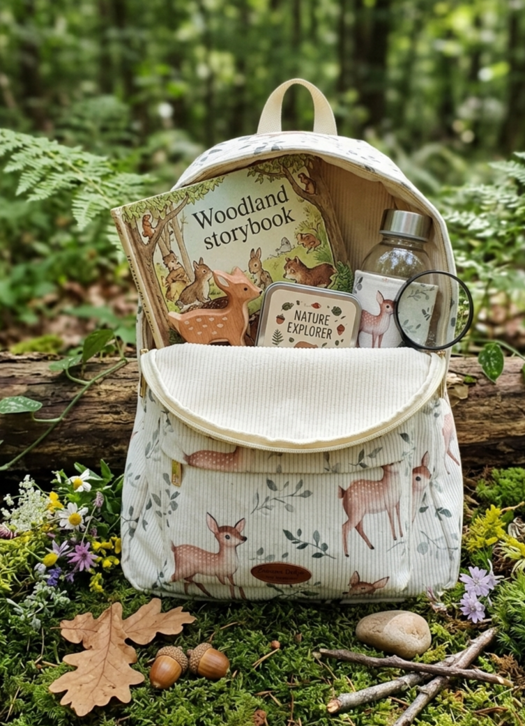 Rugtas met hertjes -  Corduroy