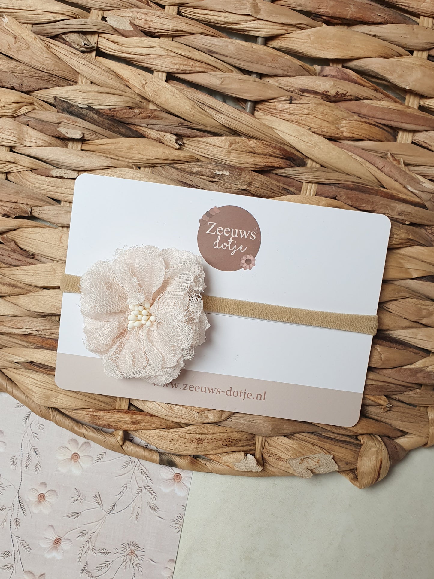 Haarbandje - Linde beige