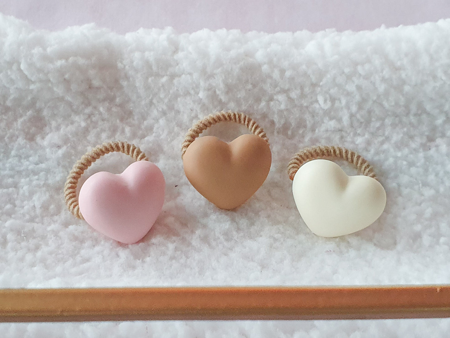 Mini haarelastiek set - 𝑇𝑟𝑖𝑜 ℎ𝑒𝑎𝑟𝑡𝑠