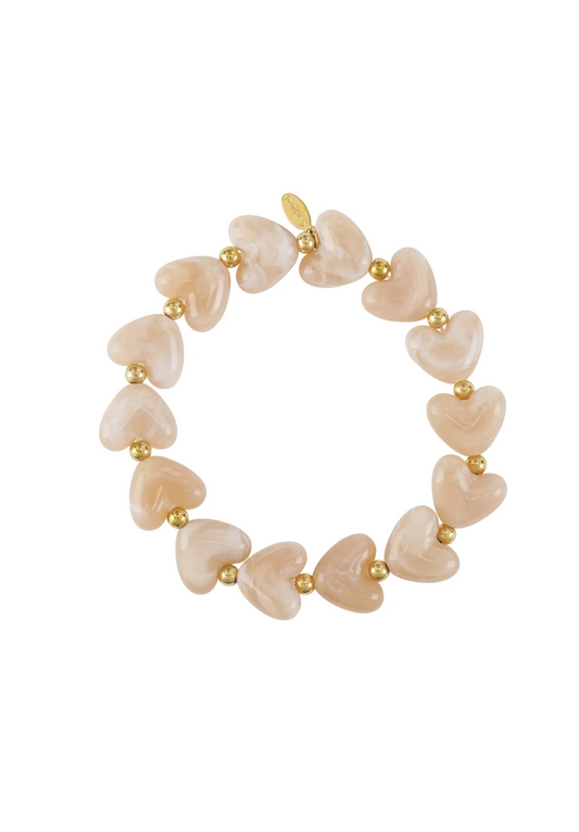 Armbandje - Hartjes Sand